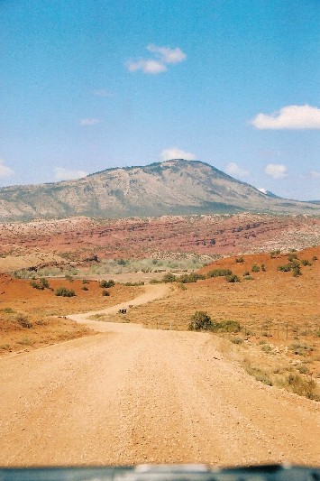 Almost to the turn off sign. At the old tractor and sign you would just hang a right and head off into the desert following some old ruts. A few times I had to get out and look around to try and find out where the road went as it had not been used in a lo