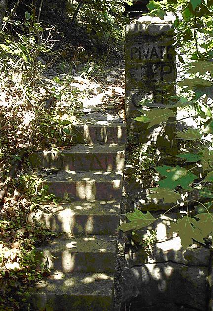 Weird Stairs near the caves