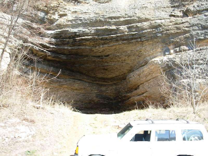 my jeep has been whited out, so it looks a little funny - this is the main entrance