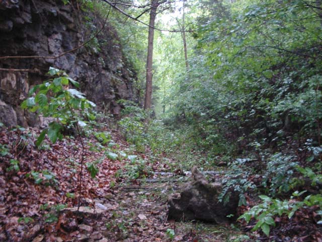 The path east of the tunnel. It was pretty neat through here.