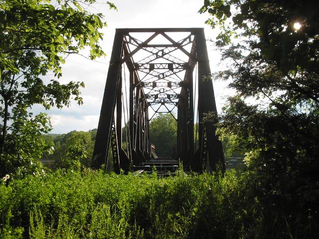 Looking at the bridge from within the Narrows.