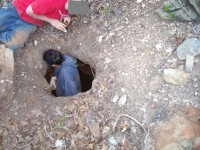 My Wife and Brother headed down the hole