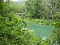 a sweet river at the park