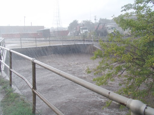 Eastern entrance, totally flooded