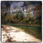 Buffalo River near eddings cave