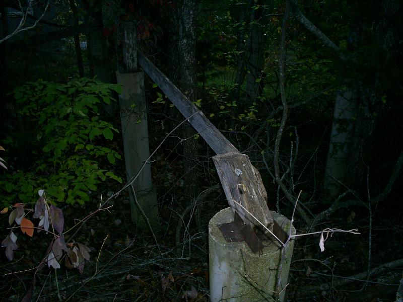 Whats left of the bleachers