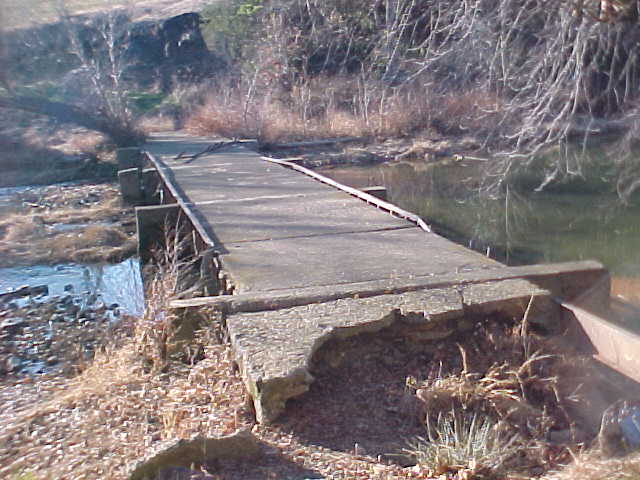 Abandoned low water bridge