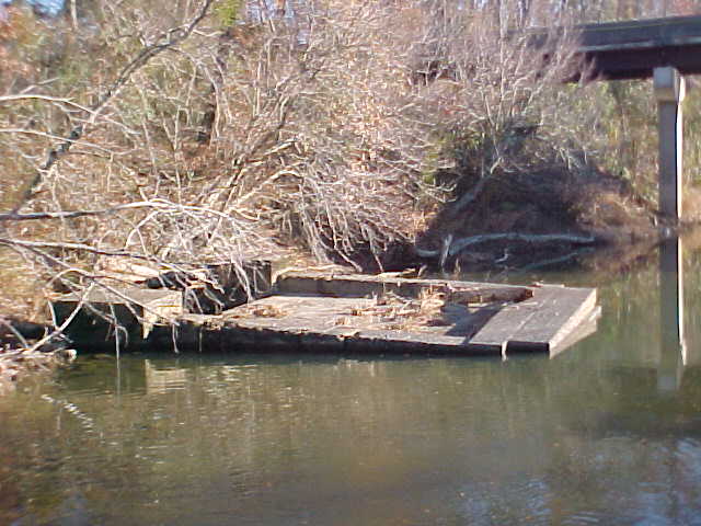 Close up of pier