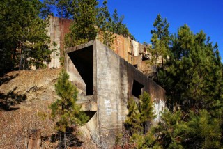 Walls of the old main facility.