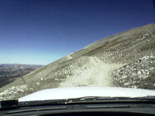 heading up the big hill.